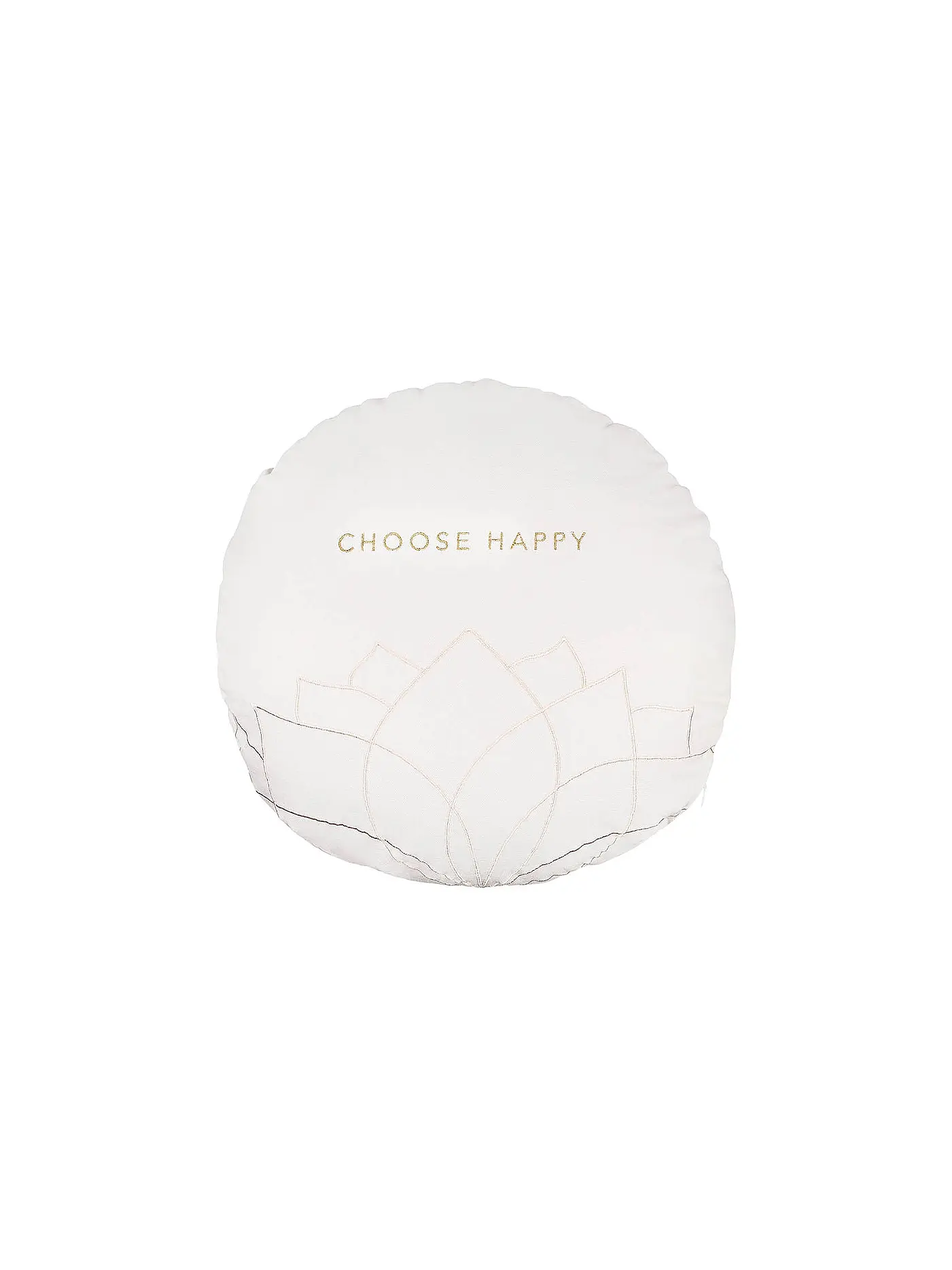 RAEDER | Kissen ZEN SPIRIT 50cm rund Choose Happy | 